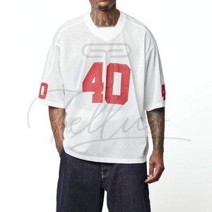 Camiseta Oversize Ligera de Secado Rápido, Transpirable, de Corte Cuadrado, con Estampado Personalizado - Product Image 5