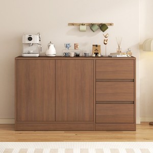 Modern Luxury <b>Tall</b> Cabinet Solid Wood <b>Storage</b> Cabinet with Push-to-Open Door for Bedroom <b>Storage</b> Living Room Apartment - Product Image 2