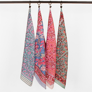Cotton Floral Vintage Style Handkerchiefs for Adults Men's Classic Bandanas Multicolor Woven Gift <b>Accessories</b> - Product Image 1