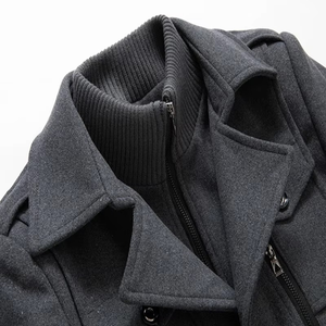Manteaux d'hiver longs pour hommes grande taille, style hip-hop, coupe ample et élégante, confortables, manteaux trench-coat - Product Image 6