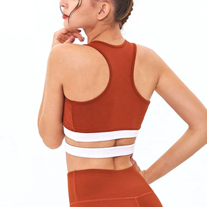 Nuevo Estilo, Moda, Marca Privada, Alta Calidad, Spandex/Nylon, Transpirable, Secado Rápido, Sujetador Deportivo de Yoga, Soporte Medio Frontal, para Mujer - Product Image 6