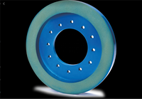 200x80mm Roda Gerinda Berlian Berikatan Logam untuk Mesin Pemoles Keramik Porselen
