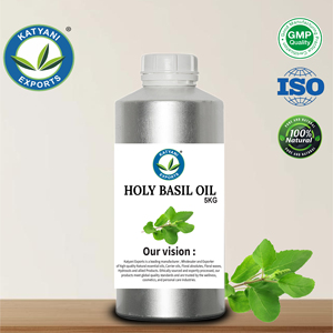 Huile essentielle de basilic sacré 100% pure et naturelle, distillée à la vapeur, pour l'aromathérapie, la formulation cosmétique et la fabrication de produits de soins personnels - Product Image 5