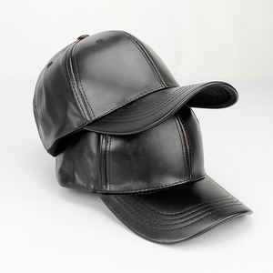 Wholesale Embossed Genuine Leather <b>Baseball</b> <b>Cap</b> Adjustable Strap Closure Sporty Breathable Waterproof Unisex Adult Four Seasons - Product Image 2