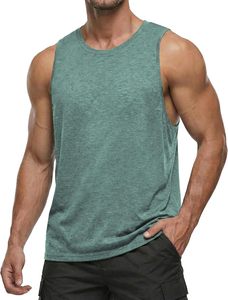 Débardeur côtelé uni pour homme en coton respirant, idéal pour le fitness, la gym, l'entraînement, les loisirs et les activités estivales - Fabricant - Product Image 2