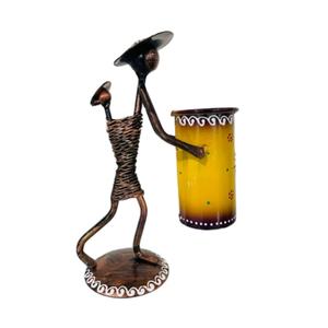 งานฝีมือโลหะ ของตกแต่งบ้าน ของตกแต่งโต๊ะ ชิ้นงานประดับตกแต่ง ตัดด้วยมือ รูปทรงมือ ชิ้นส่วนโลหะเคลือบสีฝุ่น สไตล์อาร์ตเดโค สำหรับเทศกาลดีวาลี - Product Image 1