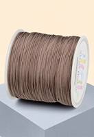 Cordon élastique en polyester rond extensible pour la fabrication de bijoux, bracelets, colliers, couture et artisanat vestimentaire, respectueux de l'environnement