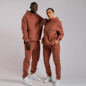 Survêtement court brodé délavé surdimensionné nouveau sweat à capuche streetwear personnalisé pantalons de survêtement survêtement ensemble survêtement d'hiver - Product Image 6