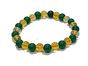 High quality Citrine Green aventurine Crystal Gemstone Bead Bracelet Fashion Charm Jewelry for Men Women for Energy Meditation - Product Image 2