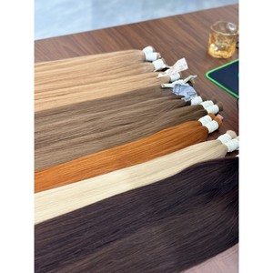 Extensiones de Cabello Humano Virgen Vietnamita Rubio Ceniza Arena, Liso Extremo, Doble Trama, Venta al por Mayor - Product Image 6