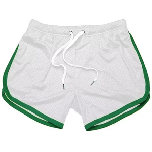 กางเกงบาสเก็ตบอลชายแบบสั่งทำพิเศษสำหรับฤดูร้อน สไตล์ใหม่ ลำลอง ระบายอากาศได้ดี ผ้าตาข่าย ลายเรียบง่าย เป็นมิตรกับสิ่งแวดล้อม เหมาะสำหรับออกกำลังกาย - Product Image 5