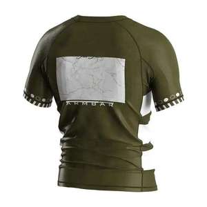 Professional Short Sleeve MMA Rashguard BJJ <b>Compression</b> <b>Shirt</b> <b>Men's</b> Grappling Training Top Sports Gym Fitness Wear - Product Image 5
