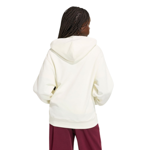 Sweat-shirt à capuche surdimensionné pour femme, couleur unie, en coton tricoté, décontracté, pour l'automne - Product Image 3