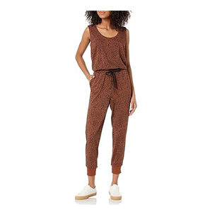 Mono deportivo de mujer de una pieza, sin tirantes, con cuello en V, de longitud completa, de doble cara, de spandex/nailon, resistente al sudor y a las arrugas. - Product Image 1