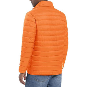 Stylish Men's Puffer Bomber <b>Jacket</b> Modern Design Casual Durable Winter Coat Zipper Warm Fashionable Outerwear Water Resistant - Product Image 4