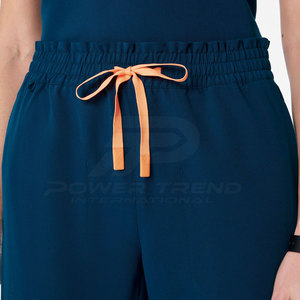 Fashion Casual Women <b>Summer</b> Washed Mid Waist Wide Leg <b>Trouser</b> Solid Color 100% Cotton Breathable Pants Daily & Outdoor Wear - Product Image 6