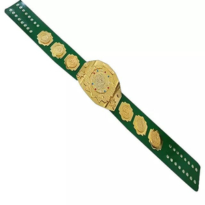 Muzamin Apparel World Heavy Weight Championship Leather Wrestling Trophy Belt-Eco-Friendly Waterproof Customizable Packaging - Product Image 2