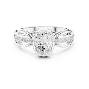 Ultimate jewels Bague de proposition en moissanite en or 10 carats pour femme - Product Image 3