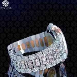 Charm Jewells Luxury Stainless Steel Watch 42mm Round Dial Sapphire Crystal Quartz Movement <b>Chronograph</b> Unisex Fashion Design - Product Image 3