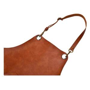 Tablier croisé en cuir imperméable et résistant à l'huile avec logo personnalisé, sans manches, unisexe, pour jardinage, salon de coiffure, vêtements de travail SALUBRIOUS SPORTS - Product Image 5