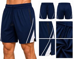 Pantalones Cortos Deportivos Negros para Hombre, de Secado Rápido, con Cordón en la Cintura, Largo Medio, con Bolsillos, Ropa Deportiva - Product Image 3