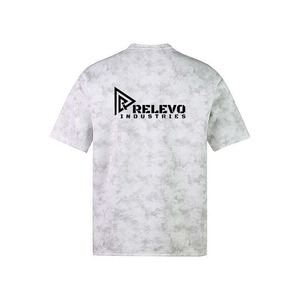 T-shirt surdimensionné personnalisé pour homme Relevo, tie-dye, manches courtes, col rond, jersey décontracté, polyester/coton, respirant, séchage rapide - Product Image 2