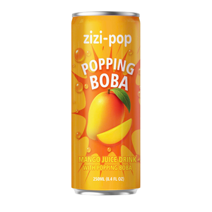 Bebida de Mango con Boba Explosiva en Lata de Aluminio de 250 ml, Proveedor de Exportación, OEM, ODM, Marca Privada, HACCP, HALAL, Fabricante de Bebidas de Vietnam - Product Image 1