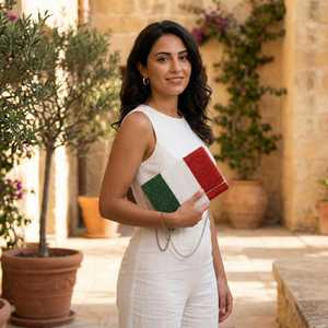 Bolso de Hombro de Cristal con Cuentas Hecho a Mano MS, Regalo de Boda, Cartera de Mano, Bolso Artesanal Moderno y Colorido, Color Personalizable - Product Image 3