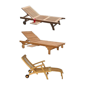 Chaise longue pliante moderne en teck massif pour patio extérieur – Prix de gros – Écologique et durable - Product Image 4