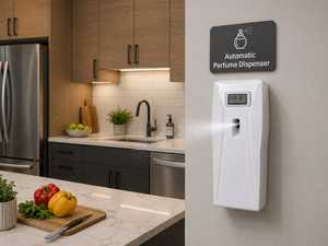 Automatic Wall <b>Mounted</b> Air Freshener <b>Spray</b> Dispenser With Digital Display For Home Use Non Toxic Low Battery Reminder - Product Image 1