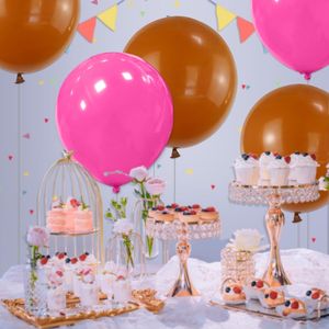 32 Palloncini in Lattice Marrone da 18 Pollici, Grandi Palloncini Rotondi per Decorazioni di Matrimoni e Compleanni - Product Image 1