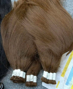 Extensiones de cabello humano crudo vietnamita de Color marrón a granel de 20 pulgadas de alta calidad, doble ahogado, sin enredos, cutículas alineadas, Color - Product Image 4