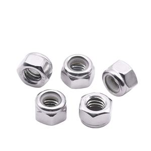 Tuercas hexagonales de bloqueo de acero inoxidable galvanizado DIN de alta calidad - Product Image 1