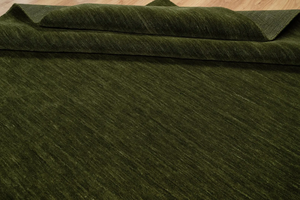 Tapis en laine Oushak antique tissé à la main, taille personnalisée, vert forêt, tons terreux, tapis moderne pour salon et chambre à coucher - Product Image 2