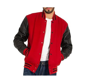 High Quality Genuine <b>Leather</b> Sleeves Wool Varsity <b>Jacket</b> For Mens Stylish Casual Wear Classic Style Wool Varsity <b>Jackets</b> <b>Leather</b> - Product Image 6