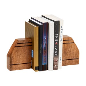 Sheesham Wood (Indian Rosewood) wooden <b>bookends</b> and desk organizers OEM Custom Wholesale | Aqdus Saleem India - Product Image 3