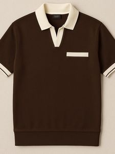 Polo zippé pour homme, mode 2026, dernier polo tendance, viral TikTok, vente chaude, fabricant de polos Bangladesh - Product Image 2