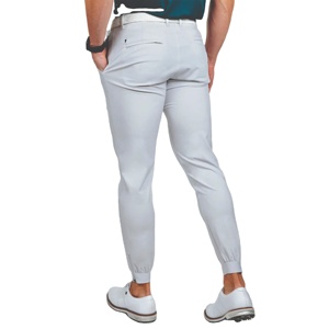 Pantalones de Golf para Hombre, Color Gris Claro, de Secado Rápido, Transpirables, Tejido de Punto, Elásticos en Cuatro Direcciones, Corte Casual, Puños Elásticos - Product Image 1