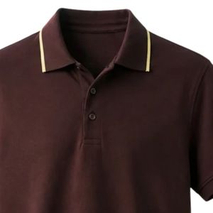 Polo de Manga Corta para Hombre, Camiseta Casual con Cuello, Tela de Algodón Cómoda, Ropa Informal Elegante para el Día a Día, Ropa para Golf y Tenis - Product Image 6