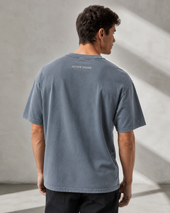 Camiseta de Hombre de Felpa Lavada Azul, Transpirable, de Corte Regular; Camiseta de Hombre de Felpa Marrón, Transpirable, de Corte Regular; Camiseta de Hombre de Felpa Oliva, Transpirable, de Corte Regular - Product Image 4