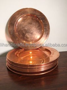 Smooth Polished Copper <b>Round</b> <b>Tray</b> – Seamless Minimalist Serving & Display Plates for Modern Luxury Interiors - Product Image 6