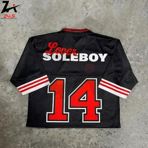 Maillots de football américain imprimés à manches courtes, légers, de qualité supérieure, confortables, à séchage rapide et respirants, en vente - Product Image 3