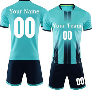 Tenue de football professionnelle unie, anti-humidité, à séchage rapide, sans logo, pour équipe. - Product Image 1
