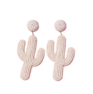 Pendientes Colgantes de Cuentas Geométricas Bohemias Originales BLACK CACTUS para Mujer, Estilo Étnico, Cuentas de Arroz Coloridas - Product Image 3