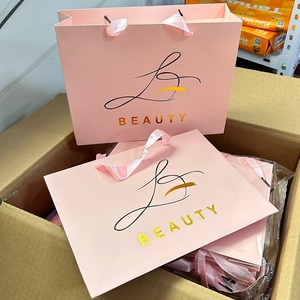 Wholesale Make Your Own Logo Luxury Black Paper Bags Clothing Retail Gift Shopping Paper Bag With Handled - Product Image 3