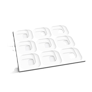 Luxueux 600x600mm Style moderne 3D aspect marbre émaillé Carreaux de mur en porcelaine blanche légère Fonction de brique réfractaire pour l'Inde - Product Image 1