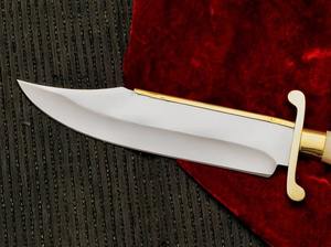 Couteau Bowie industriel sur mesure NM OEM, grand modèle, pour le camping et la chasse en extérieur, lame en acier inoxydable forgée à la main, manche en os coloré - Product Image 3