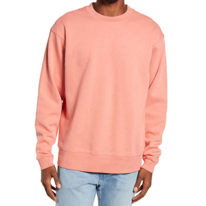 Sweat-shirt Homme Lourd et Uni en Coton 100% pour Vente en Gros, Style Streetwear Oversize, avec Service de Création de Designs Personnalisés - Product Image 1