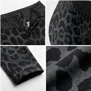 Leggings taille haute imprimé léopard North Approach, longueur intégrale, extensibles dans quatre directions, vêtements de yoga, vêtements de sport pour femmes - Product Image 4