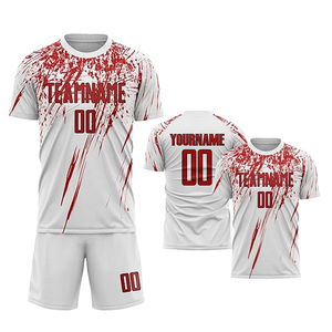 Conjuntos de Uniformes de Fútbol Personalizados de Primera Calidad con Impresión por Transferencia de Calor, Antibacterianos, de Secado Rápido, Cómodos, Lavables, para Entrenamiento - Product Image 6